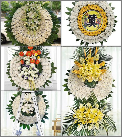 湖北黄冈市黄梅县杉木乡孙坝村花圈速递